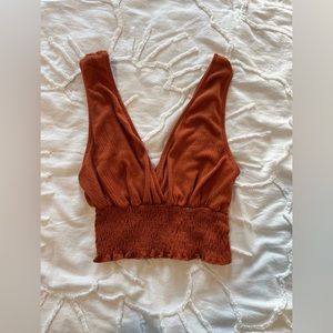 Urban Outfitters Orange Crop Tank Top XS
